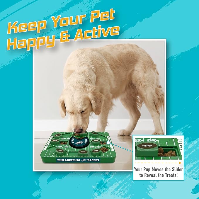 NFL Philadelphia Eagles Large Interactive Puzzle Treat Toy for Dogs