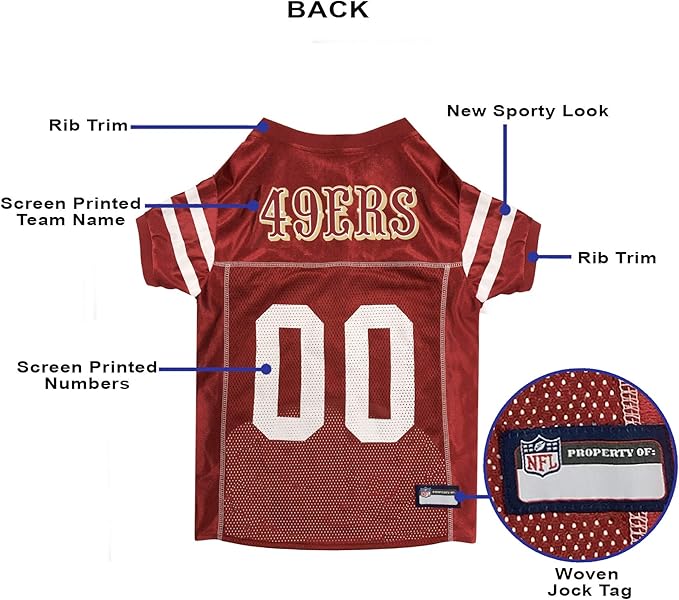 NFL Pet Jersey for Dogs & Cats | Officially Licensed Fan Gear