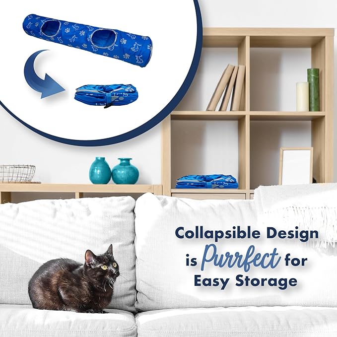 Detroit Lions NFL Cat Tunnel with Catnip Football