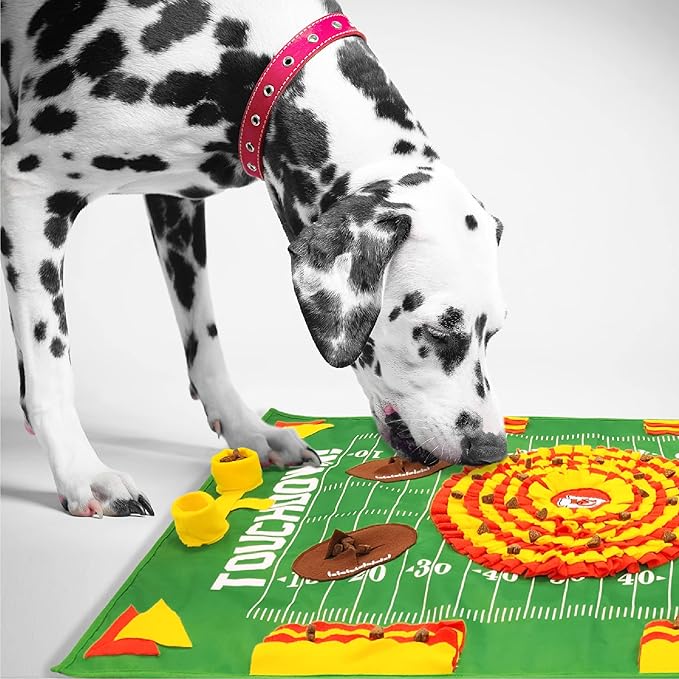 NFL Kansas City Chiefs Dog Snuffle Mat | Officially Licensed | Slow Feeder Puzzle Toy