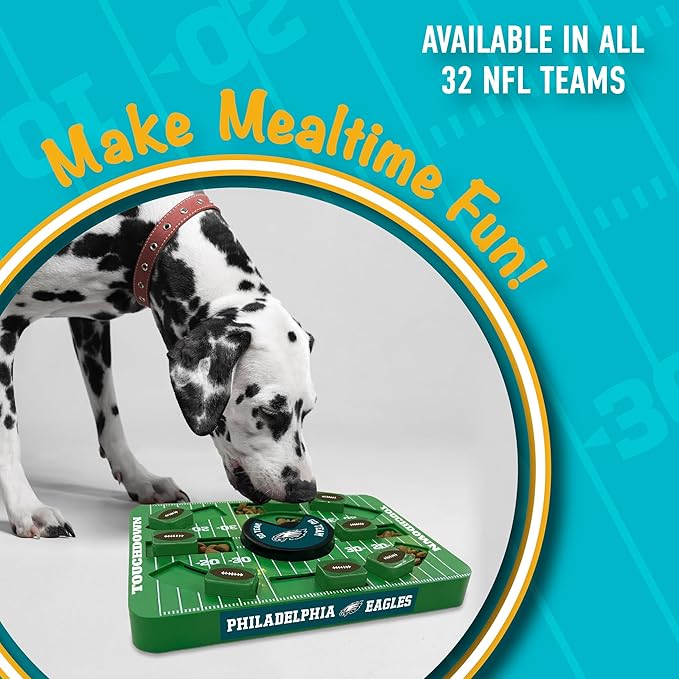 NFL Philadelphia Eagles Large Interactive Puzzle Treat Toy for Dogs
