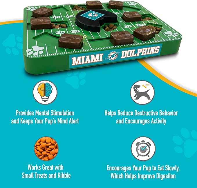 Miami Dolphins NFL Puzzle Treat Toy