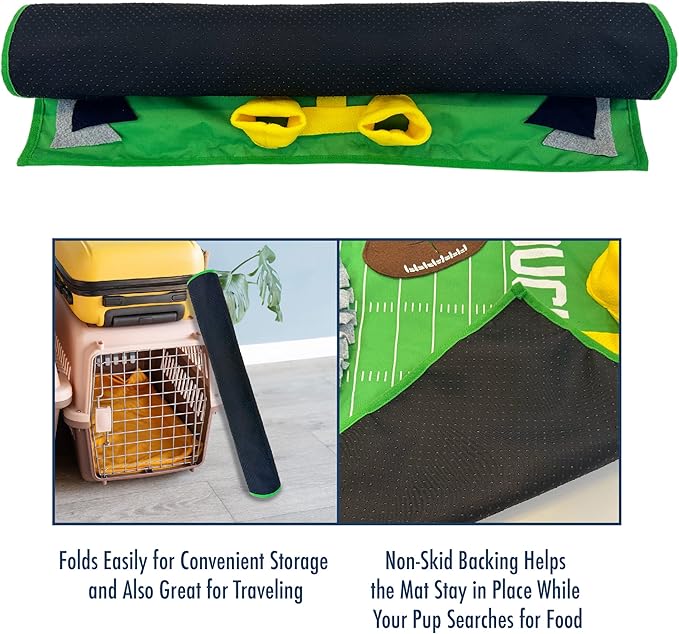 NFL Pittsburgh Steelers Dog Snuffle Mat | Officially Licensed | Slow Feeder Puzzle Toy