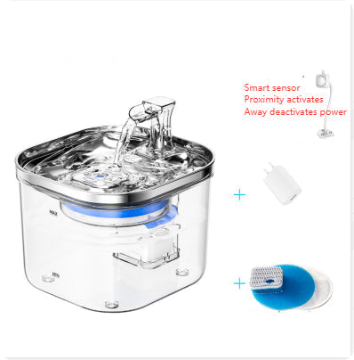 Stainless Steel Pet Water Fountain | Auto-Circulating | Dogs & Cats