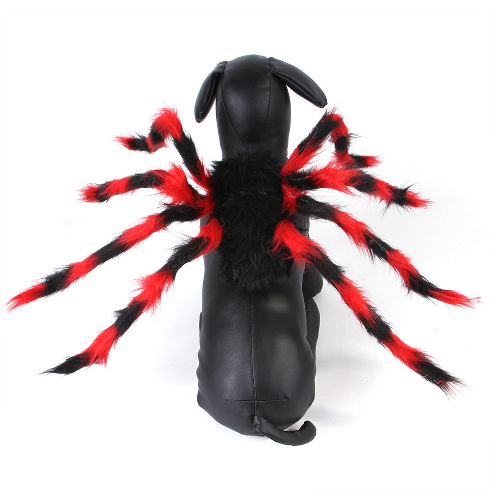Spider Dog Costume Harness | Cat Halloween Costume | Adjustable Pet Spider Outfit S–XL
