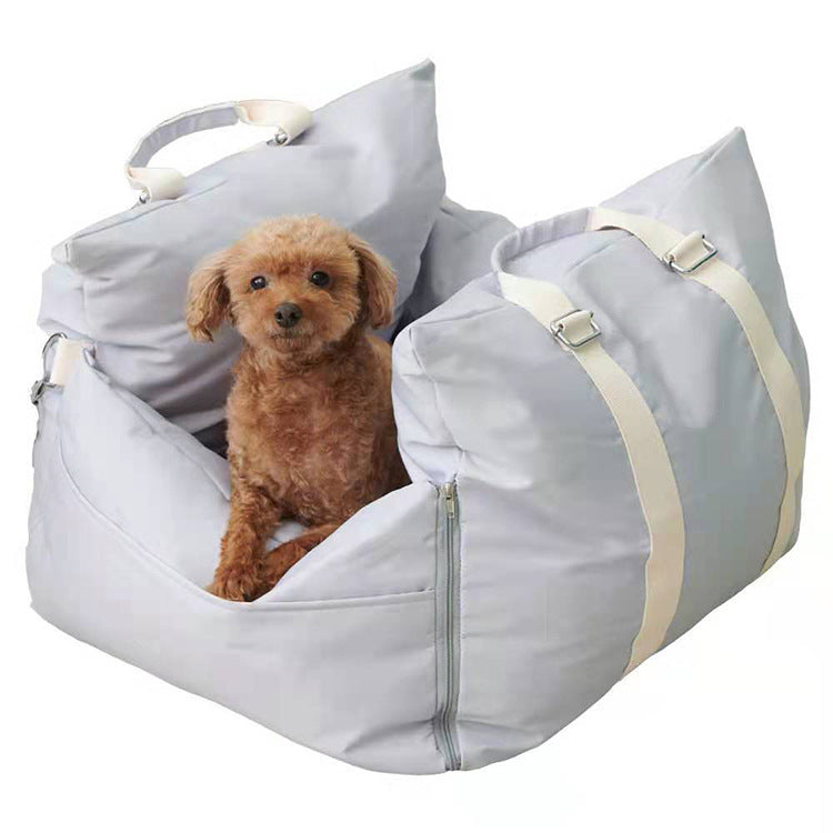 Luxury Portable Car Pet Nest – Removable & Washable Travel Bed
