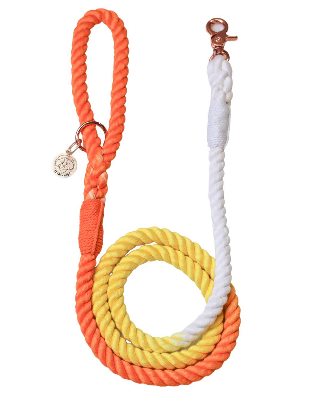 Flauntly Paws Ombre Cotton Rope Dog Leash