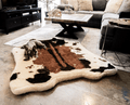 PupRug® Faux Cowhide Orthopedic Memory Foam Dog Bed — Brown