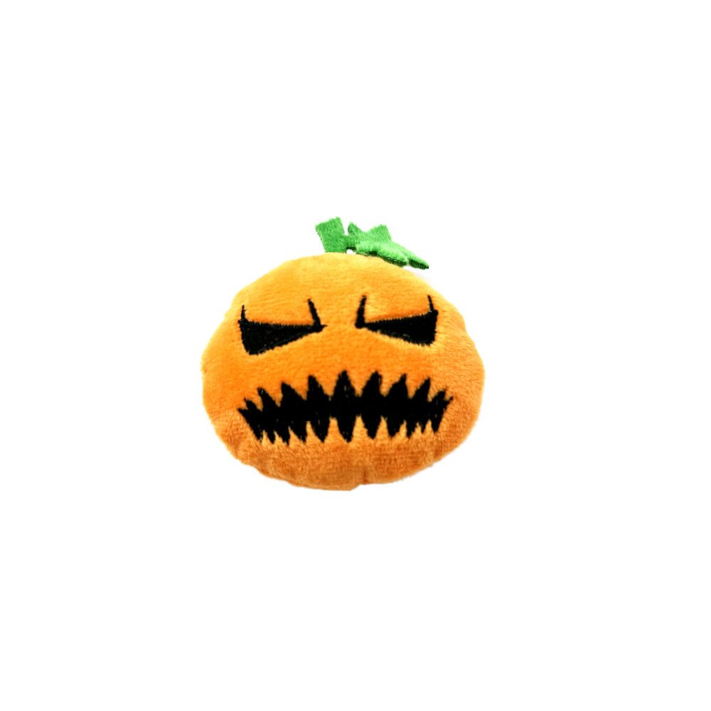 Halloween Pumpkin Cat Toy | Spooky Plush Toy for Cats | Interactive Halloween Pet Toy
