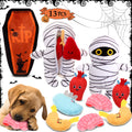Halloween Dog Toy Set | 13-Piece Mummy Hide & Seek Puzzle Toy | Interactive Dog Toys
