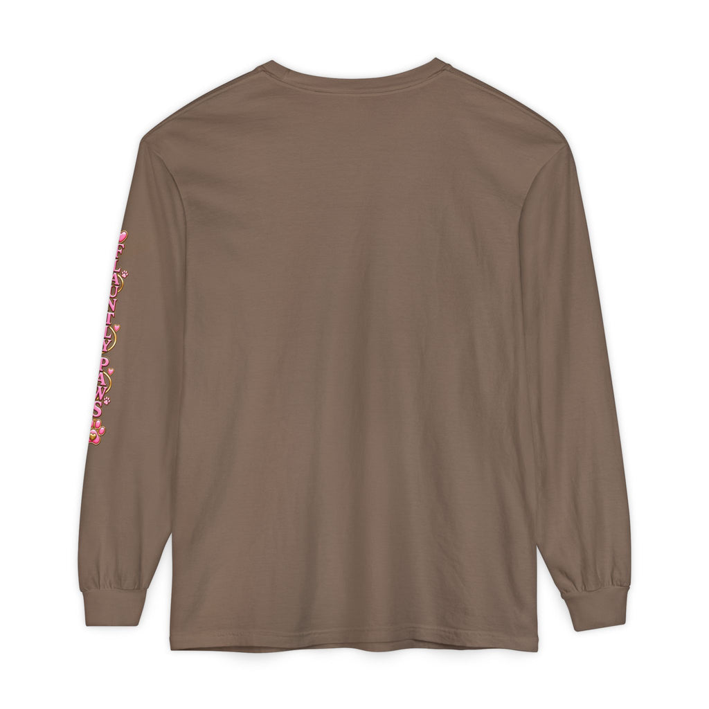 Garment-Dyed Long Sleeve Tee | Flauntly Paws