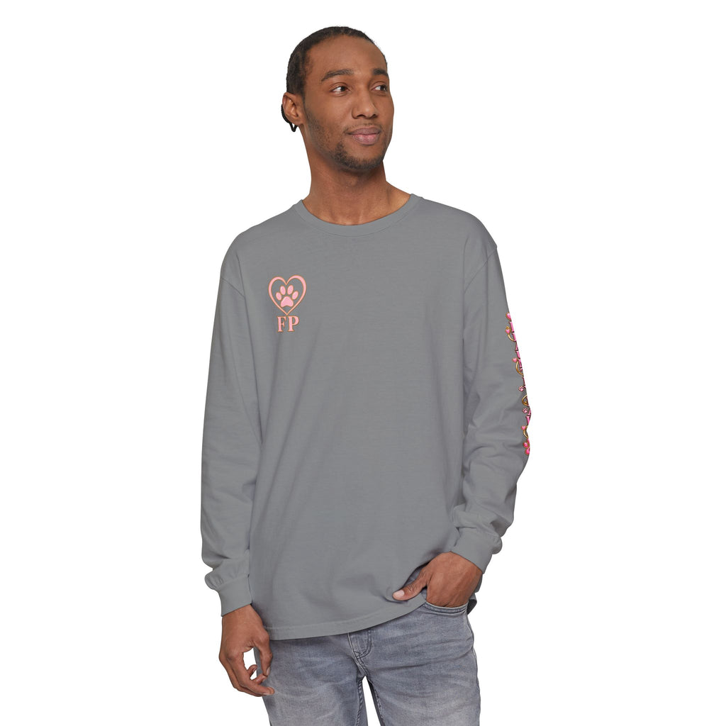 Garment-Dyed Long Sleeve Tee | Flauntly Paws
