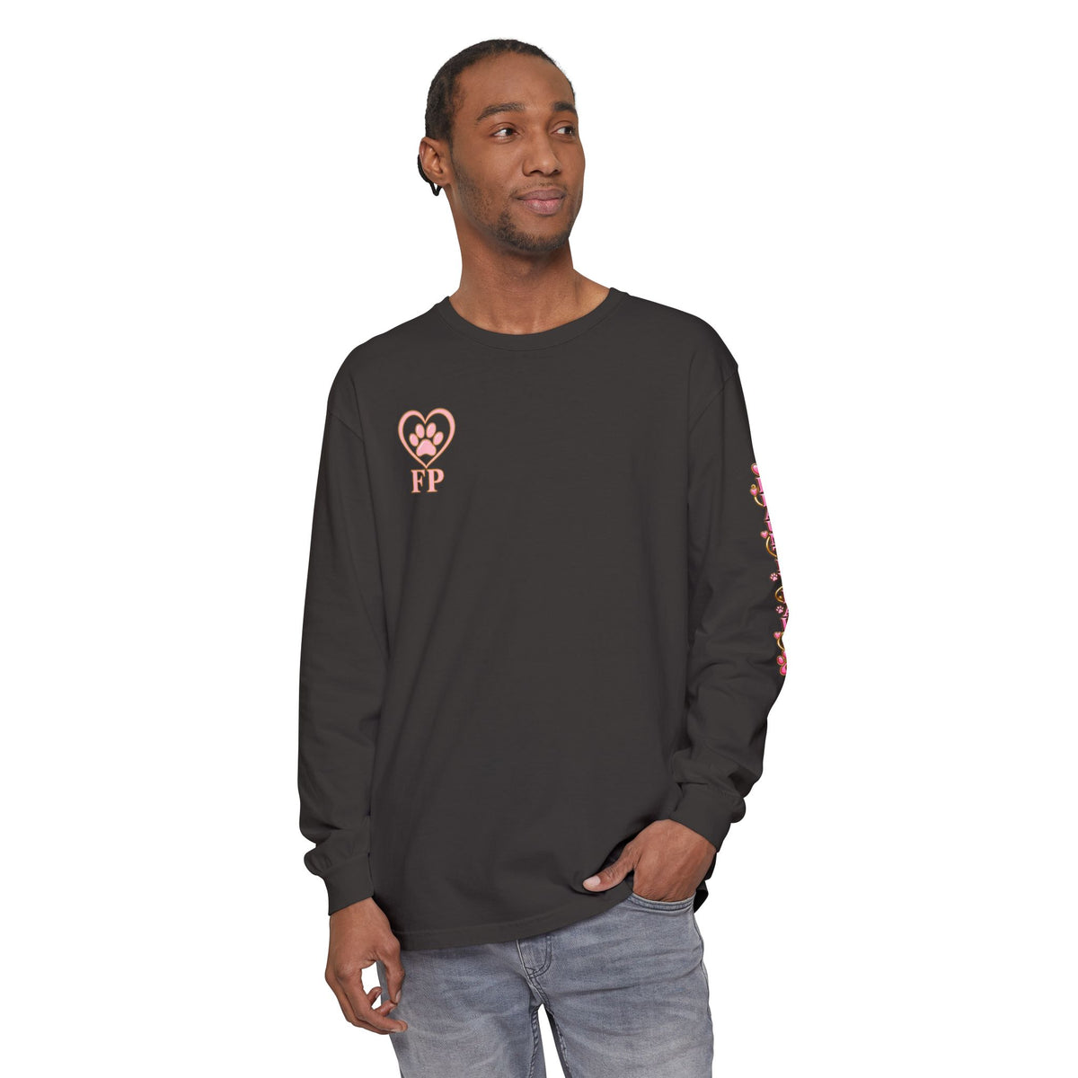 Garment-Dyed Long Sleeve Tee | Flauntly Paws