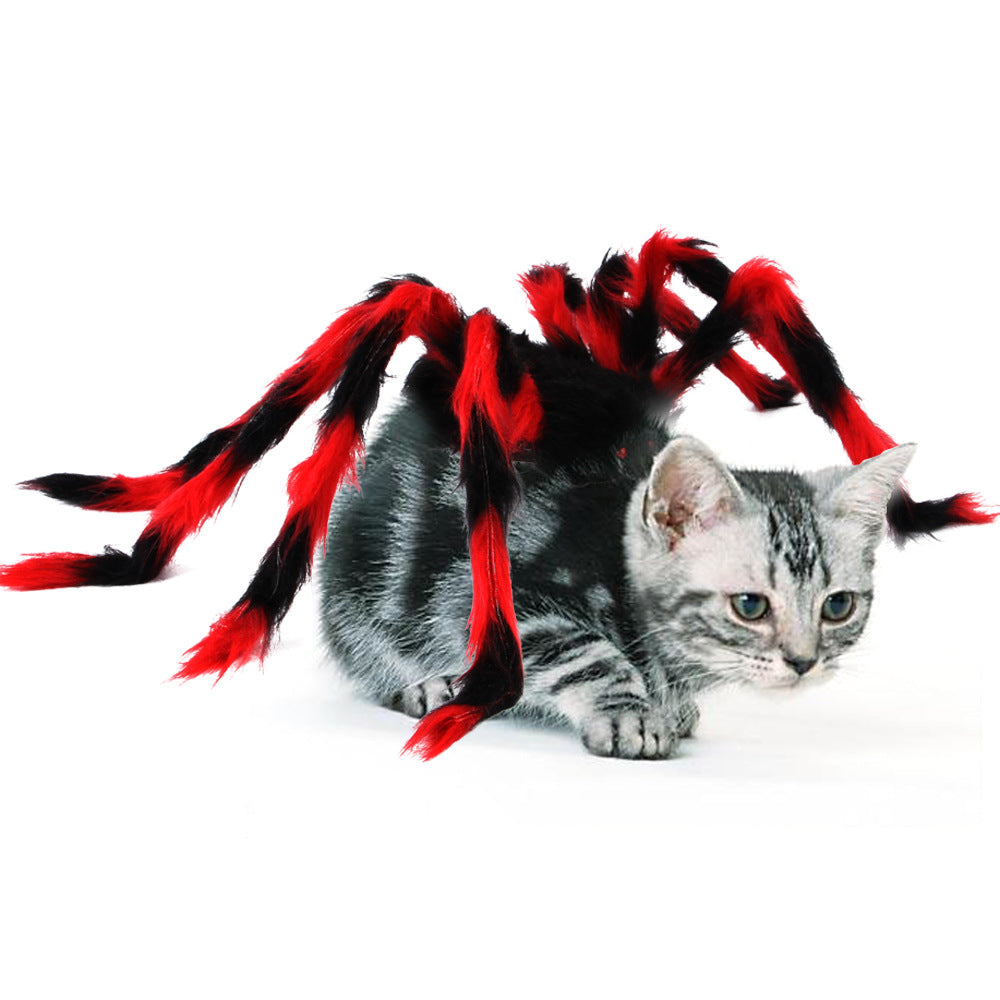 Spider Dog Costume Harness | Cat Halloween Costume | Adjustable Pet Spider Outfit S–XL