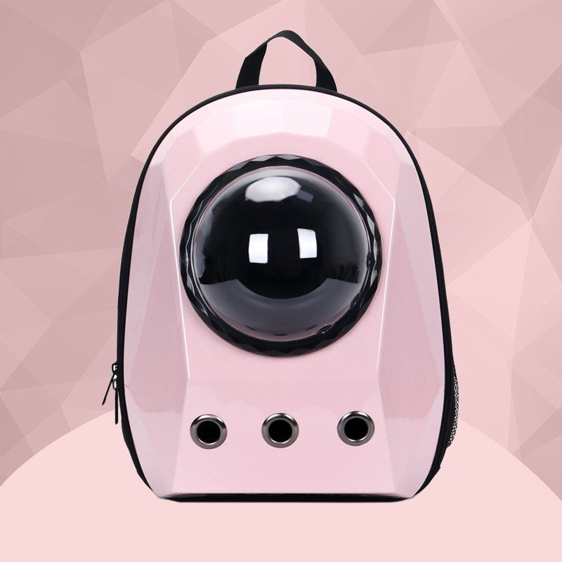 Space Capsule Pet Backpack – Transparent Bubble Carrier for Cats & Dogs