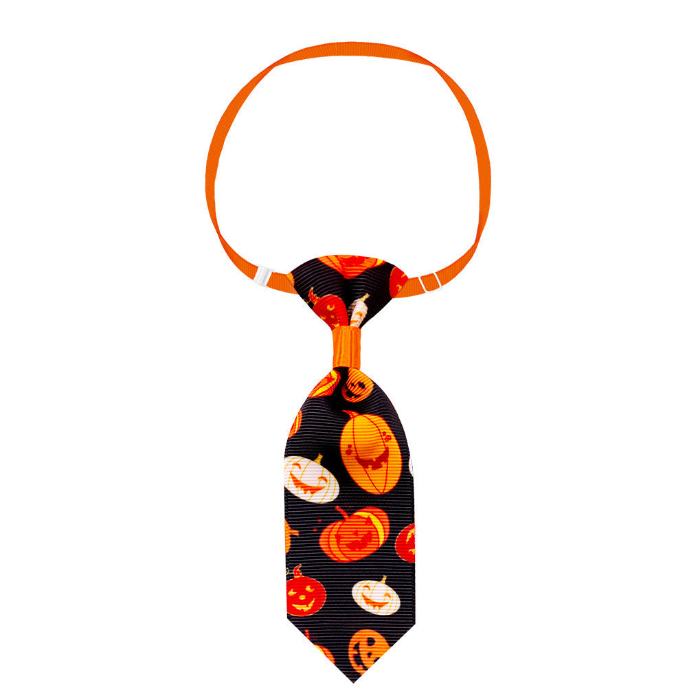 Halloween Adjustable Pet Necktie — 10 Spooky Designs