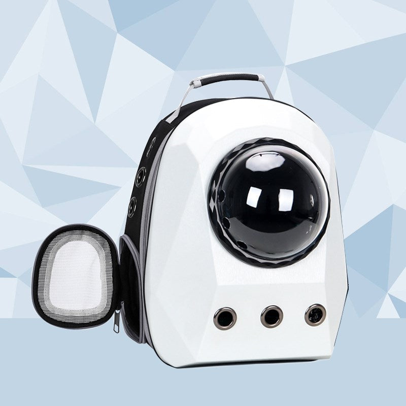 Space Capsule Pet Backpack – Transparent Bubble Carrier for Cats & Dogs