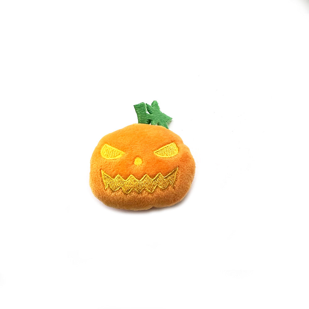Halloween Pumpkin Cat Toy | Spooky Plush Toy for Cats | Interactive Halloween Pet Toy