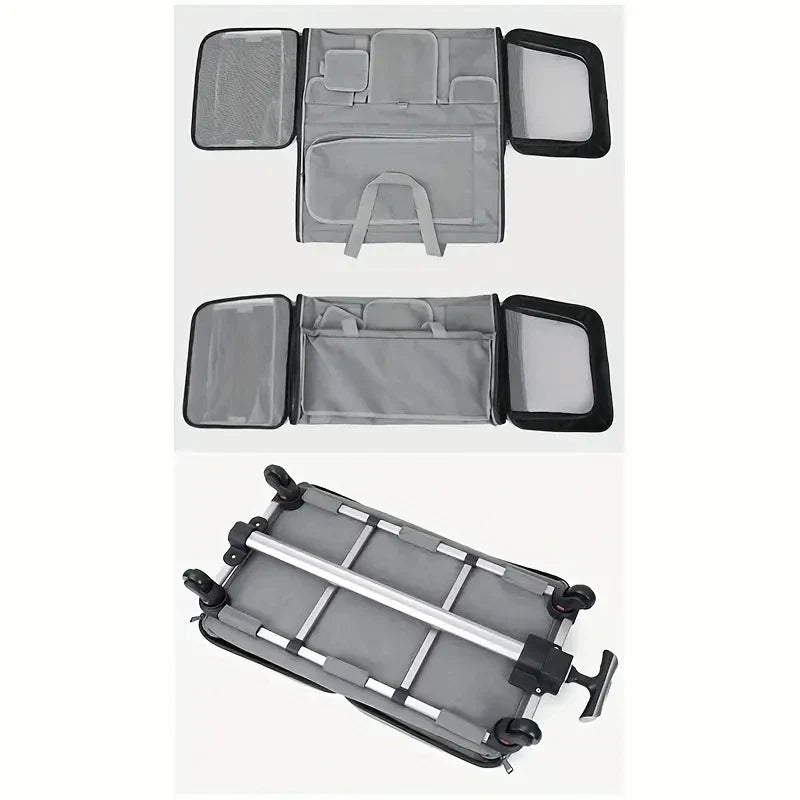 Extra Large Wheeled Pet Trolley Carrier | Foldable Travel Case for Cats & Dogs
