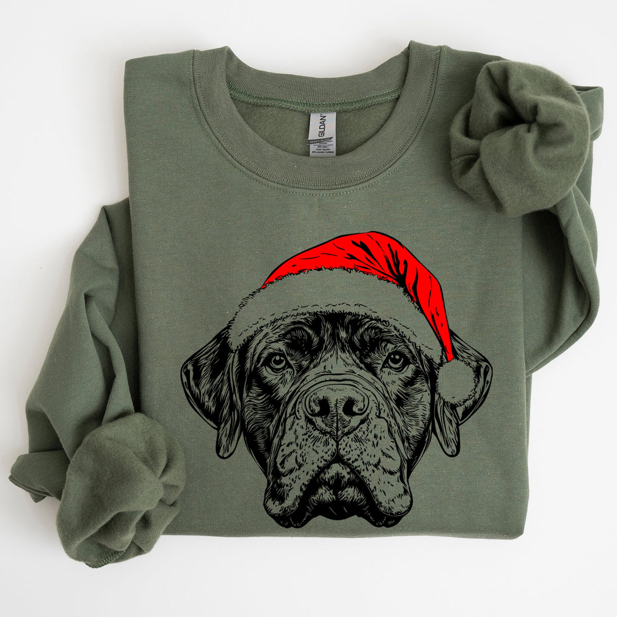 Bull Mastiff Santa Christmas Sweatshirt