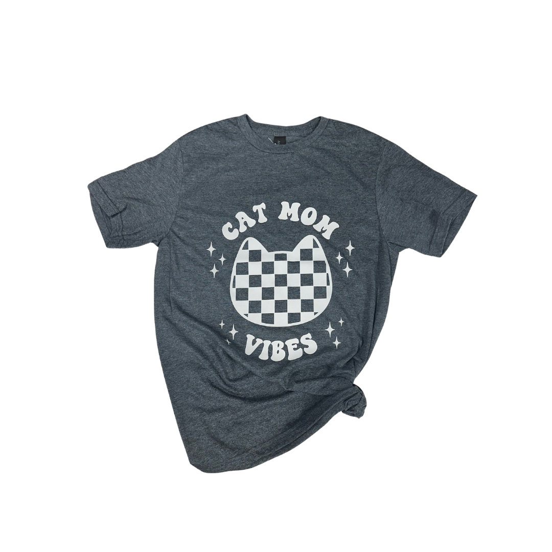 Flauntly Paws Cat Mom Vibes T-Shirt