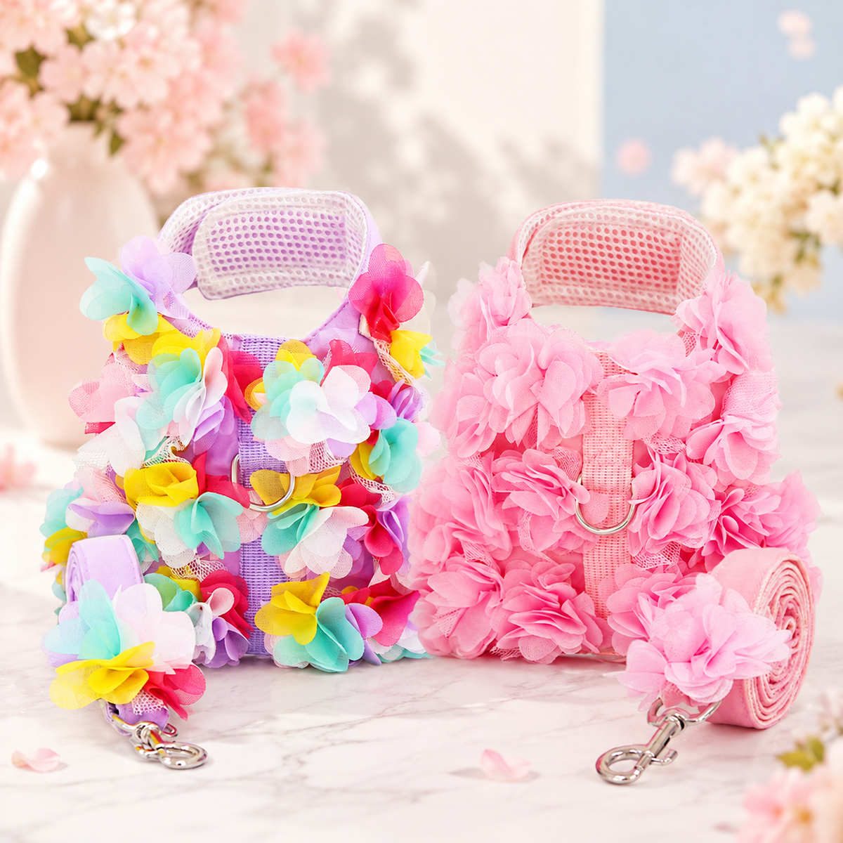 The Petal Bloom Harness & Leash Set