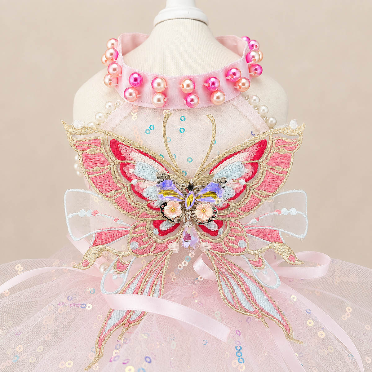 Flauntly Paws Butterfly Tulle Dress for Dogs & Cats