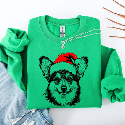 Corgi Santa Christmas Sweatshirt