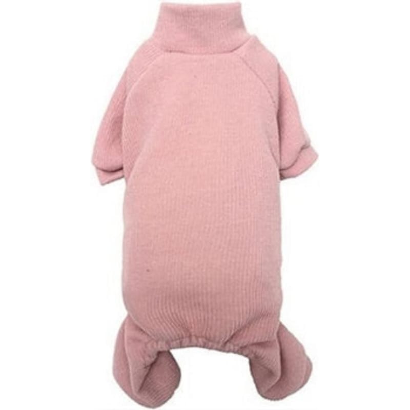 Pink Ribbed Pet Pajamas