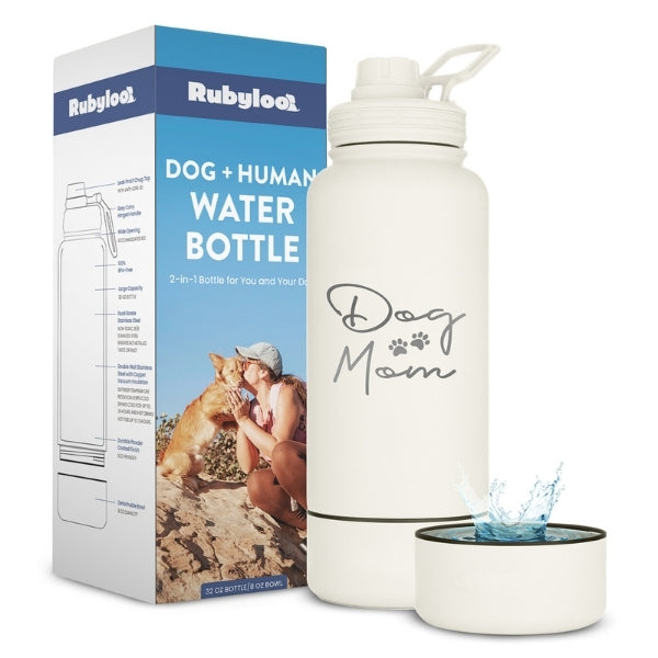 Dog + Human Water Bottle with Detachable Bowl