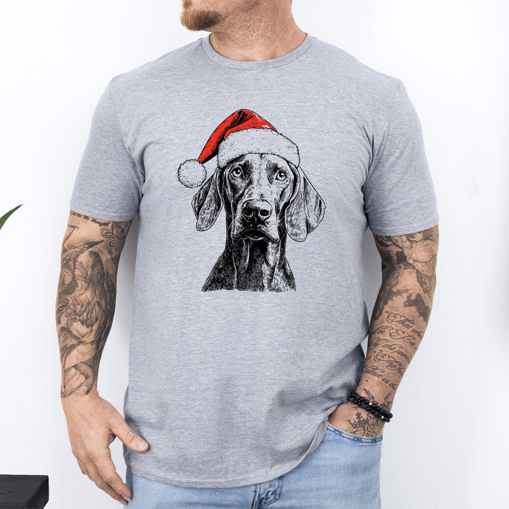 Weimaraner Santa Christmas Tee