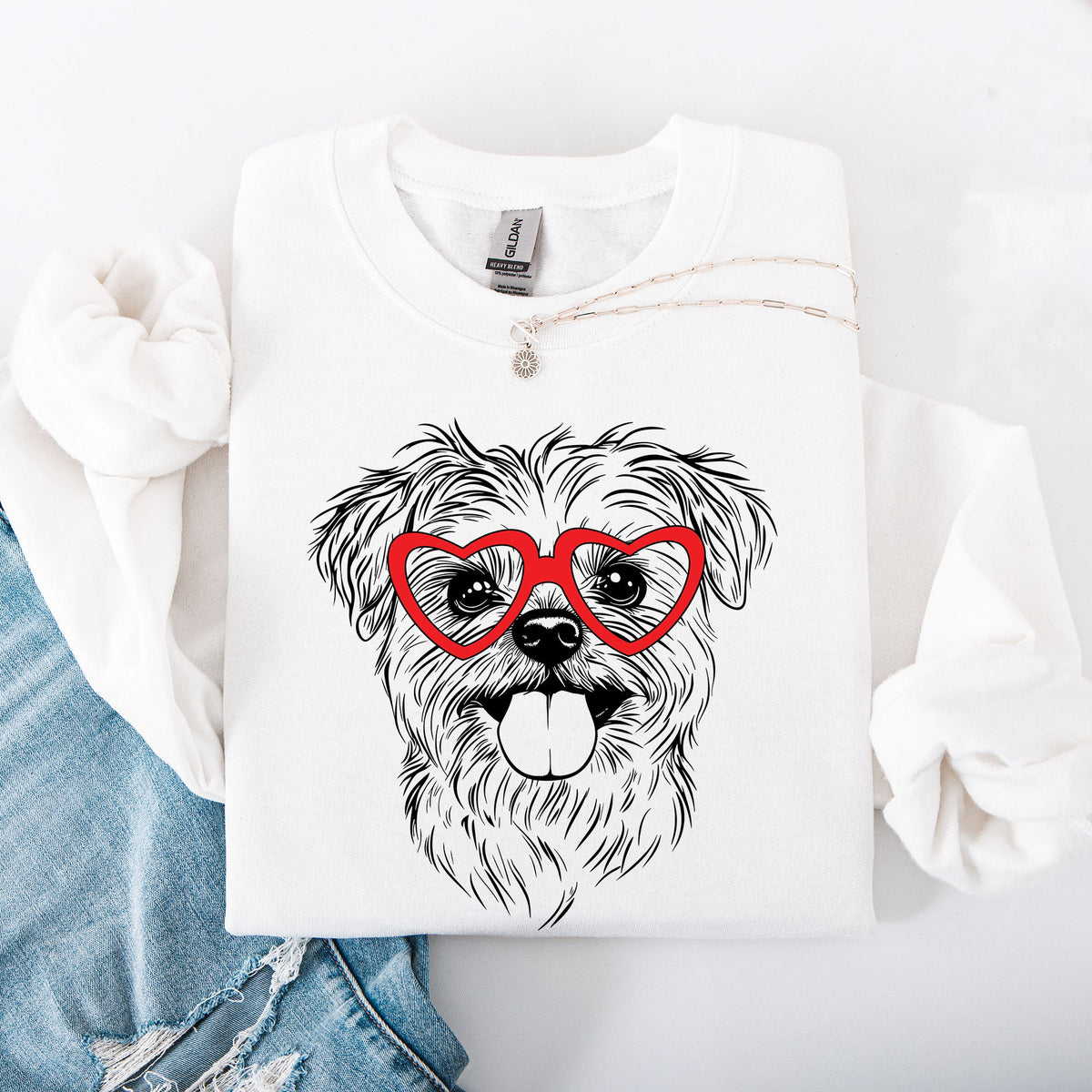 Valentine's Maltese Love Sweatshirt
