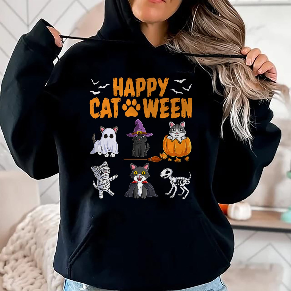 Halloween Cats & Kittens Tee, Sweatshirt & Hoodie