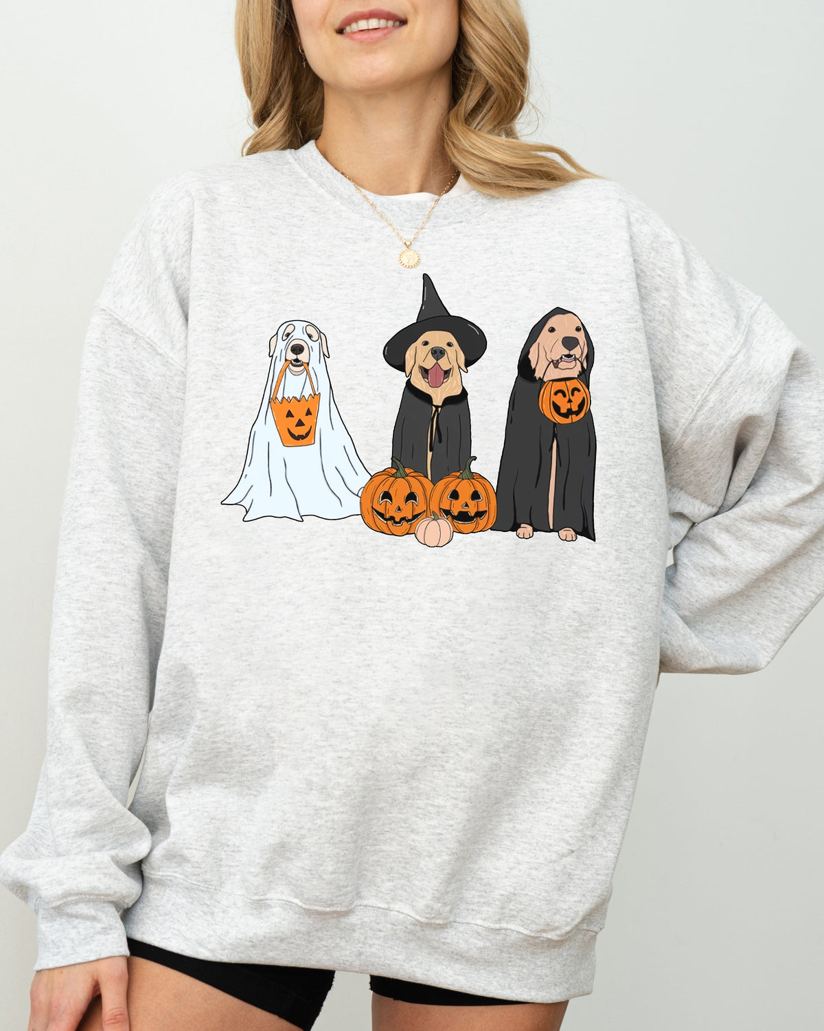 Spooky Dog Halloween Graphic Sweatshirt