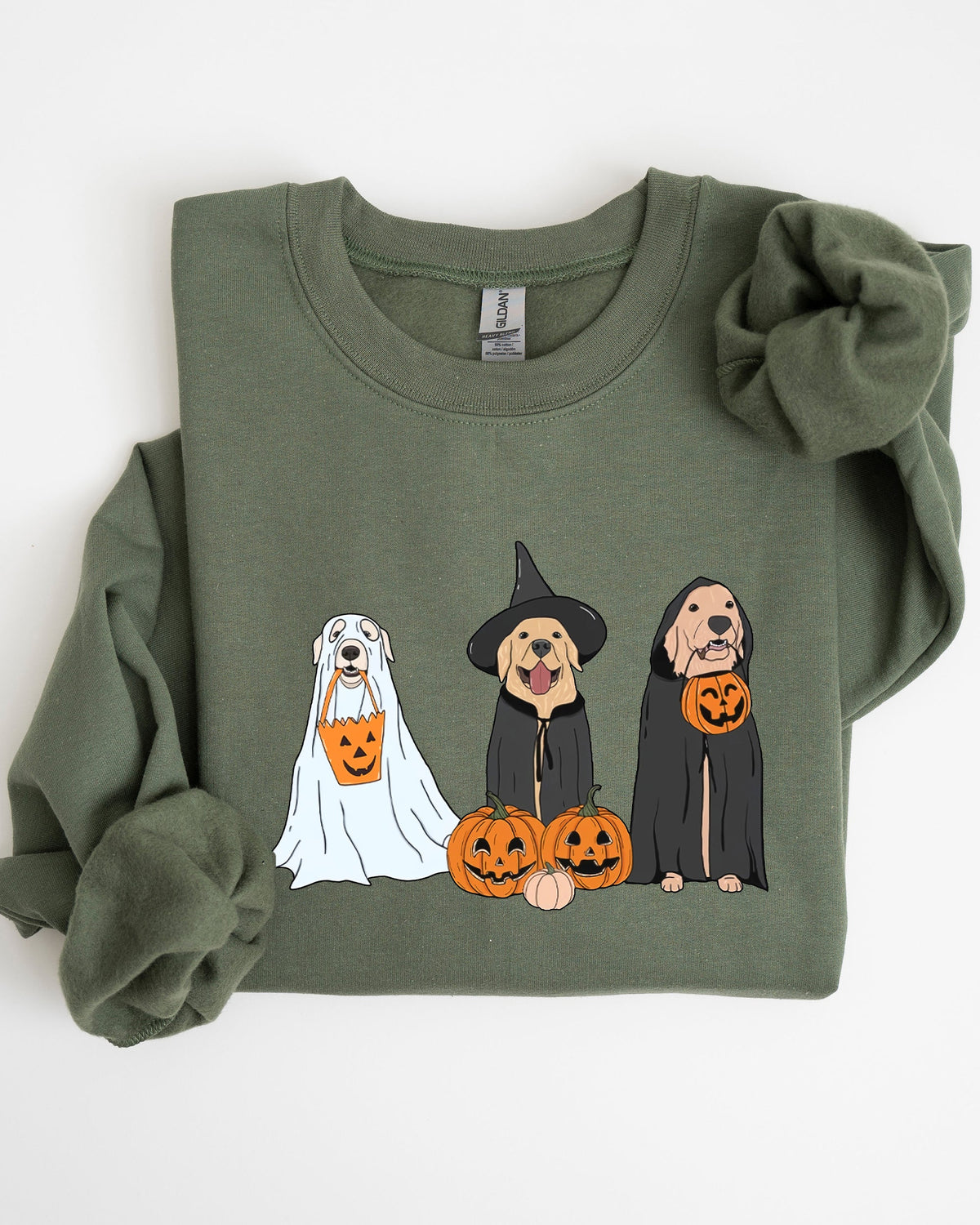 Spooky Dog Halloween Graphic Sweatshirt