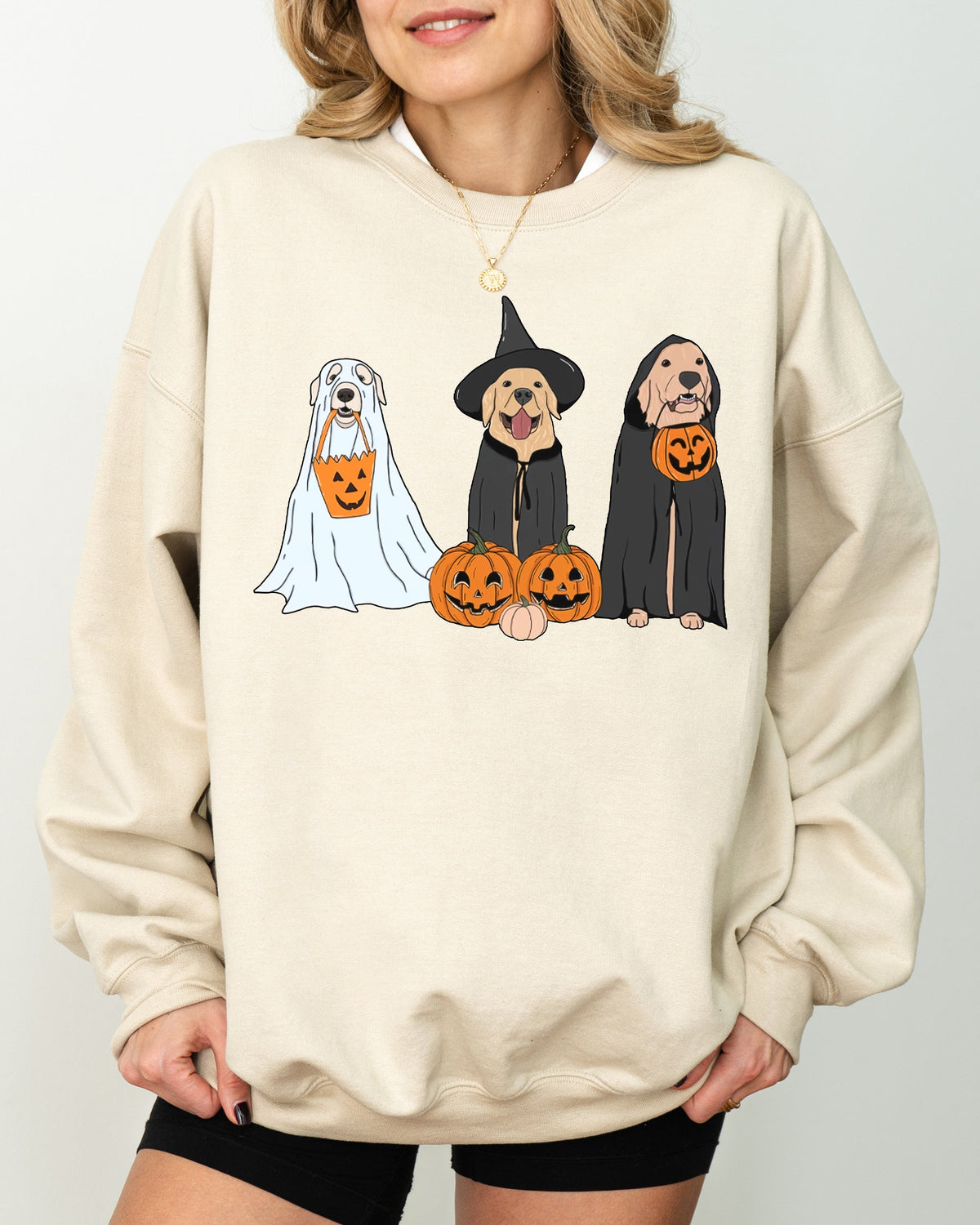 Spooky Dog Halloween Graphic Sweatshirt
