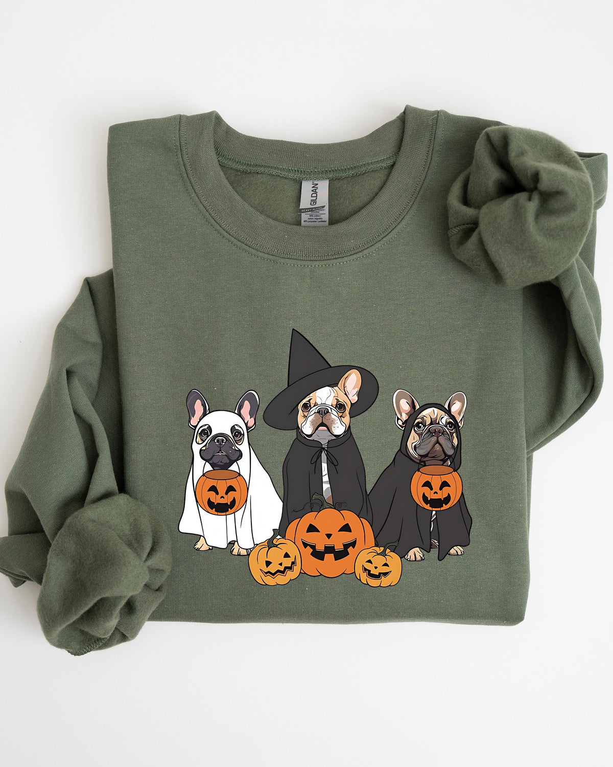 Frenchie Halloween Sweatshirt | Dog Halloween Graphic Tee | French Bulldog Gift