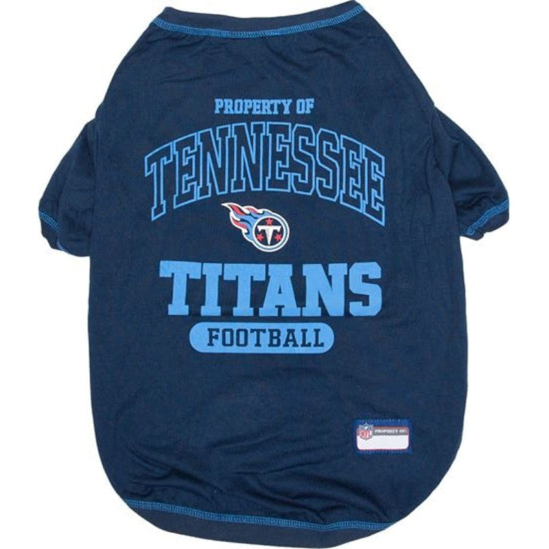 NFL Tennessee Titans Dog T-Shirt — Officially Licensed Pet Tee (XS–XL)