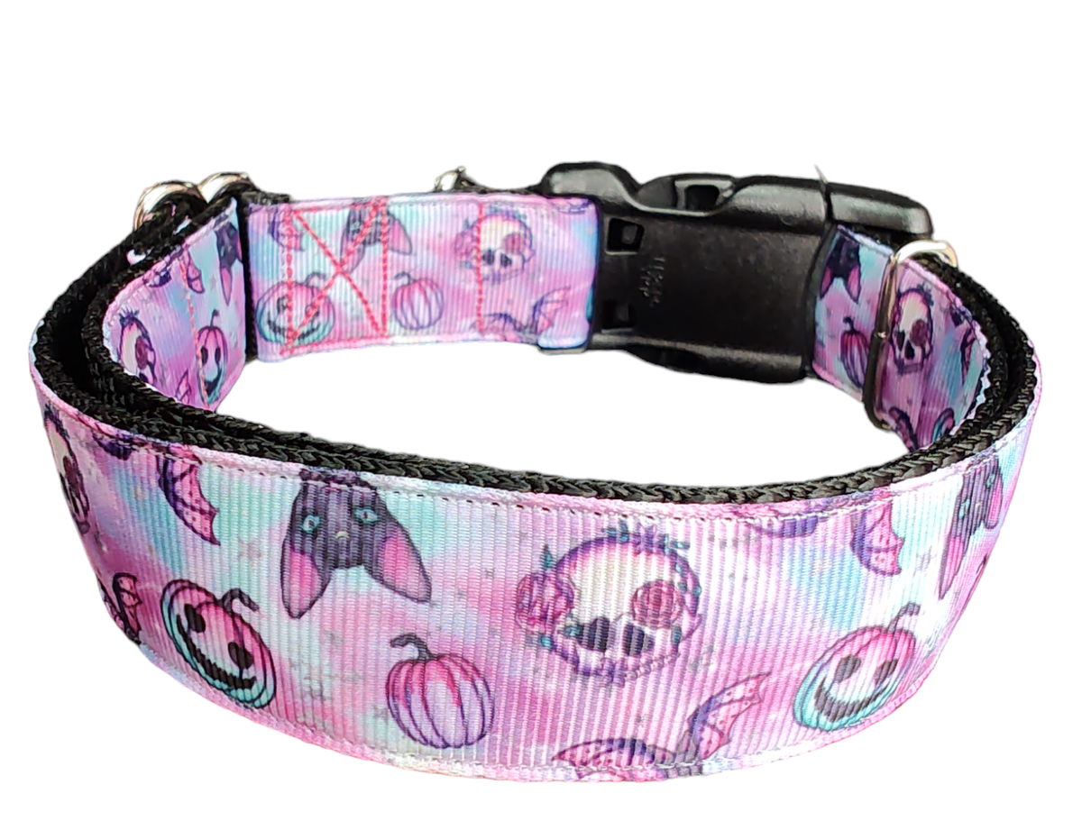 Spooky Season Dog Collar — Halloween Purple