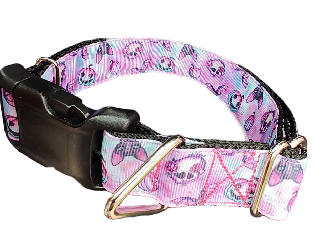 Spooky Season Dog Collar — Halloween Purple