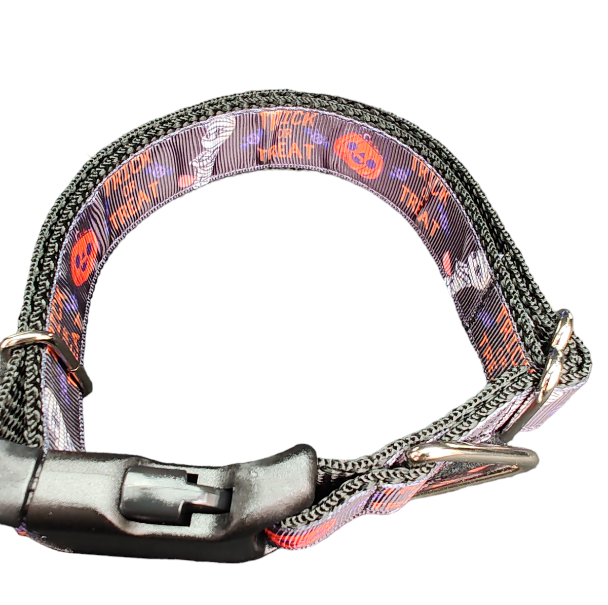 Halloween Trick or Treat Dog Collar — Handmade in the USA