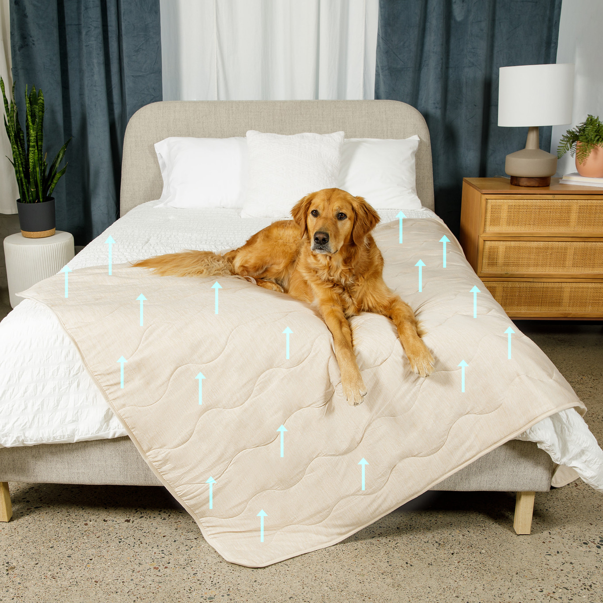 PupChill™ Cooling Waterproof Dog Blanket — Arctic Sand