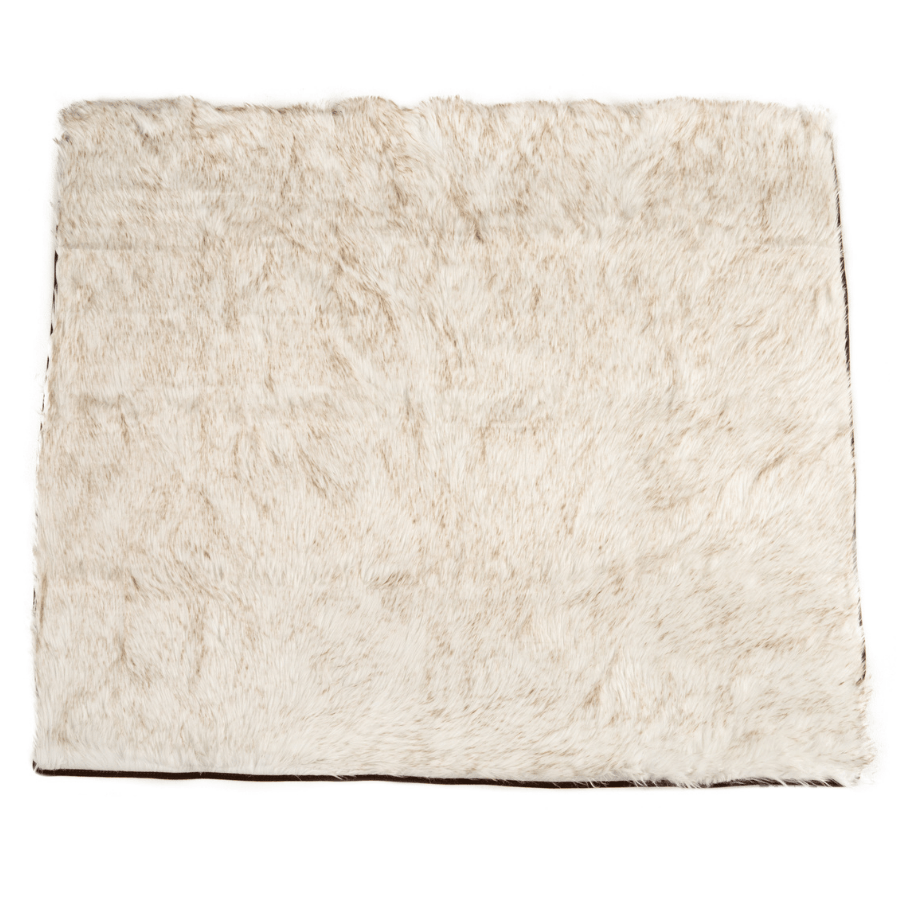 PupProtector™ Waterproof Throw Blanket | White with Brown Accents