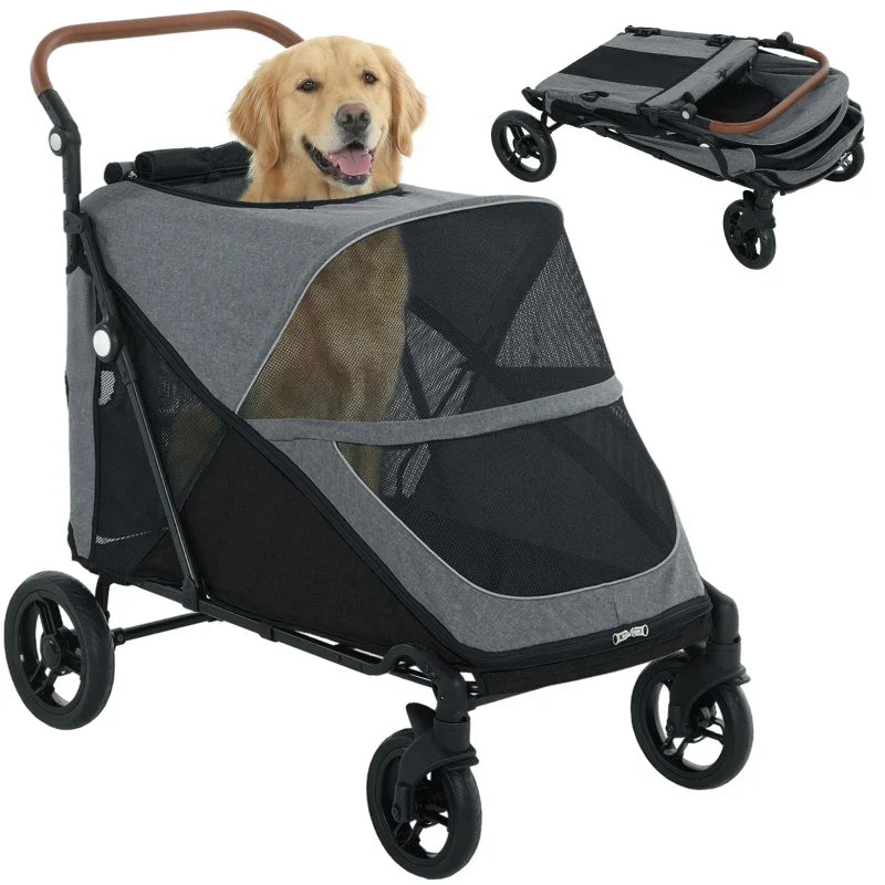 All-Terrain Large Dog Stroller — Up to 66 lbs
