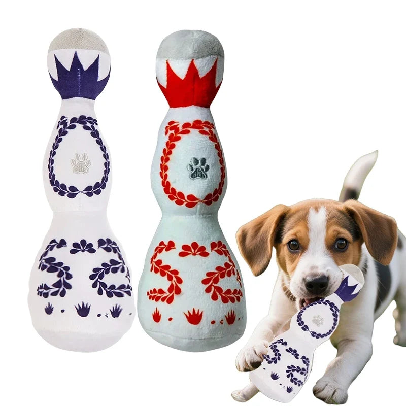 Boujee Tequila Plush Squeaky Dog Toy