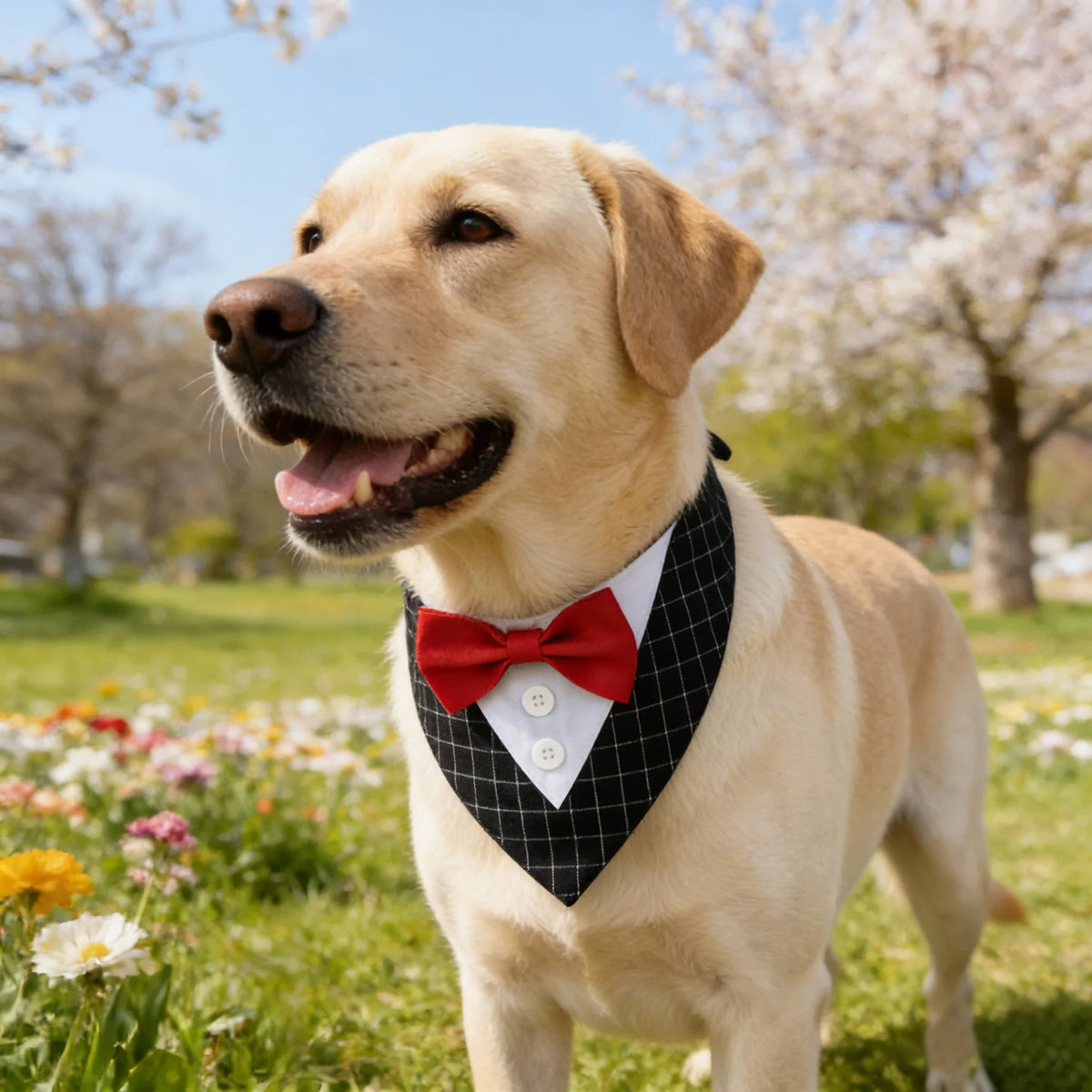 Tuxedo Pet Bandana for Dogs & Cats | Flauntly Paws