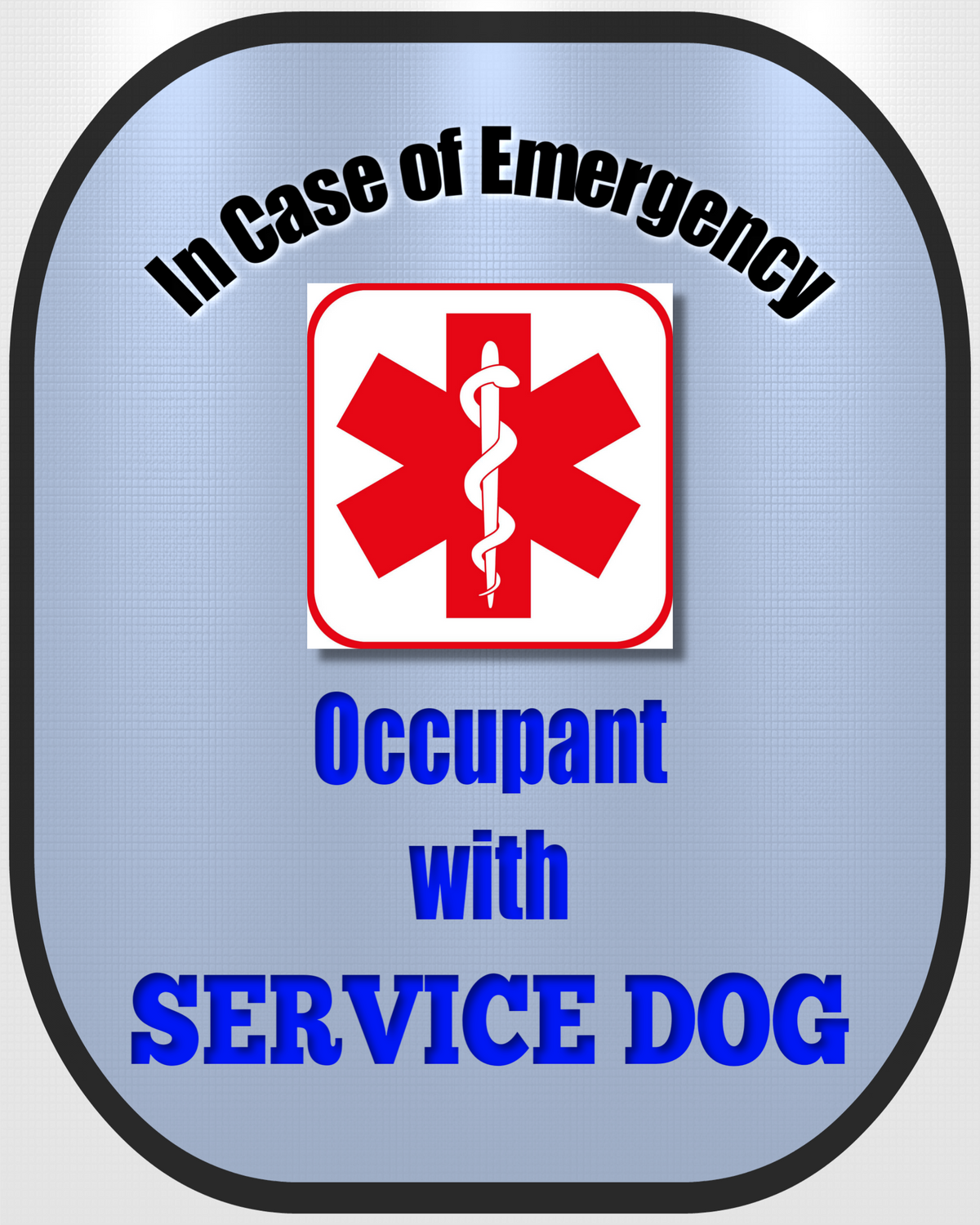 The Flauntly Paws Service Dog Alert Set — Medical Alert Seat Belt Cover & Window Decal