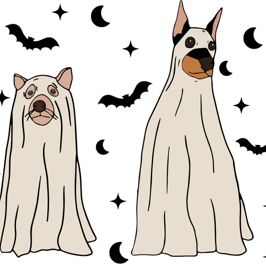Ghost Dogs Halloween Cups & Mugs