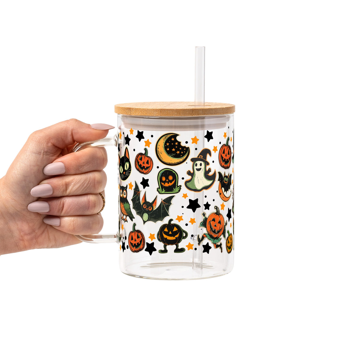 Retrocore Halloween Glass Cups | Vintage Spooky Drinkware