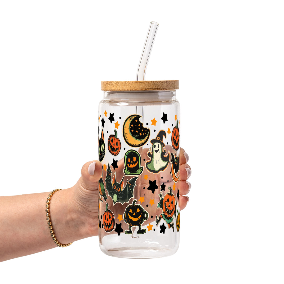 Retrocore Halloween Glass Cups | Vintage Spooky Drinkware